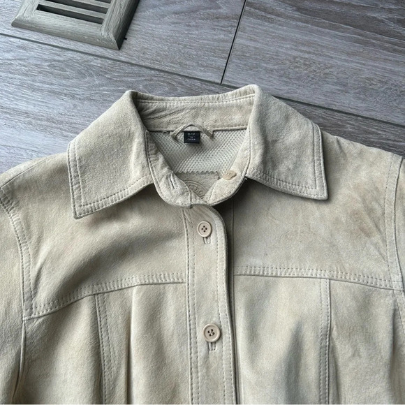 Stormtech Tan Suede Leather Lightweight  Jacket - Picture 5 of 16